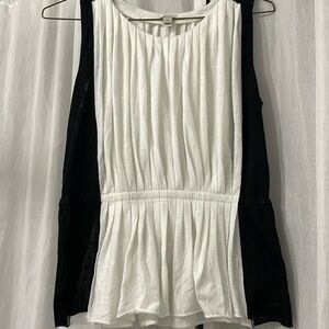 Preppy Pleated Cotton Top XXS